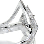 1.50 CT Pear Halo CVD F/VS Diamond Bridal Ring Set 6