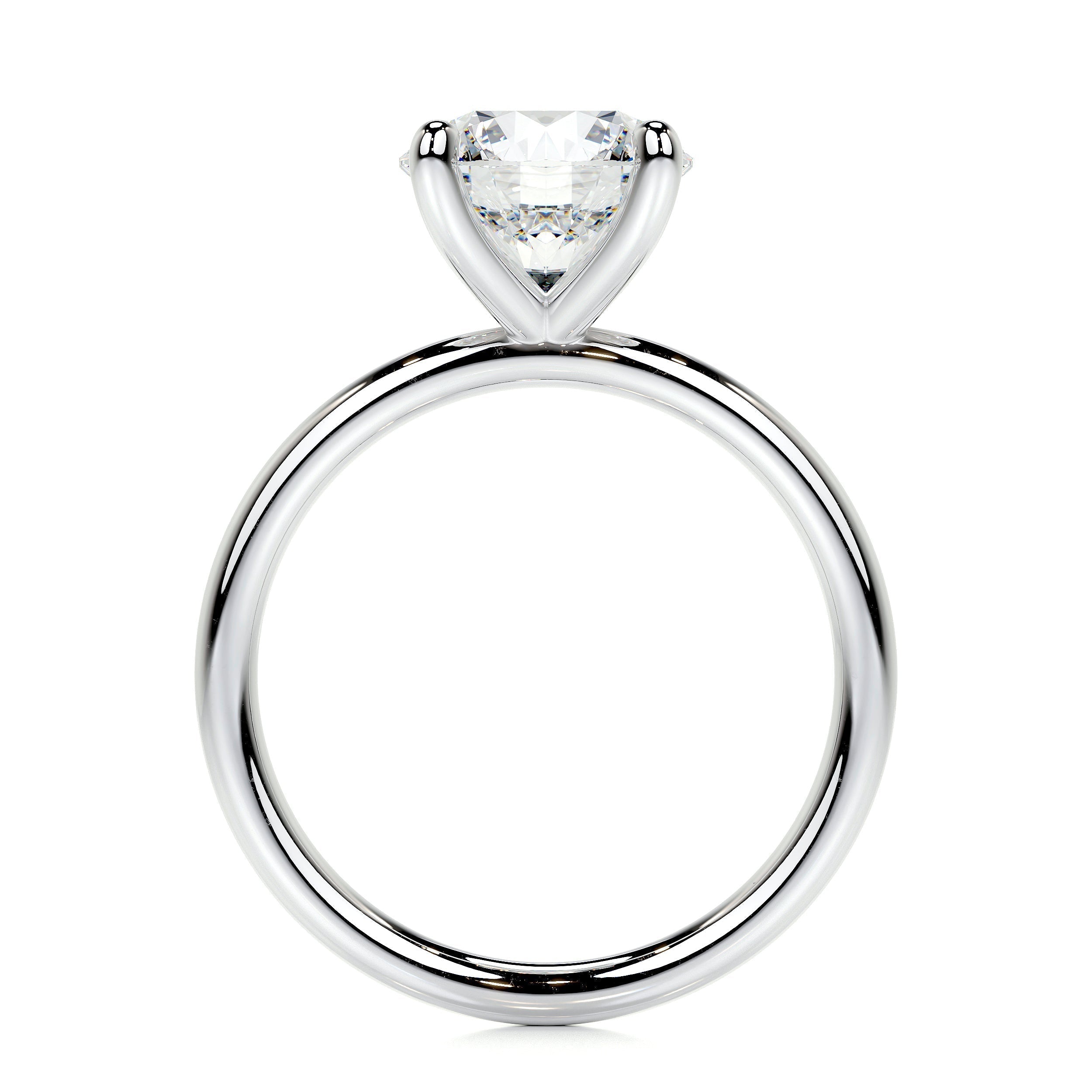 2.0 CT Round Solitaire CVD E/VS2 Diamond Engagement Ring 5