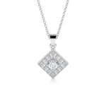0.25 CT Round CVD F/VS Diamond Necklace 1