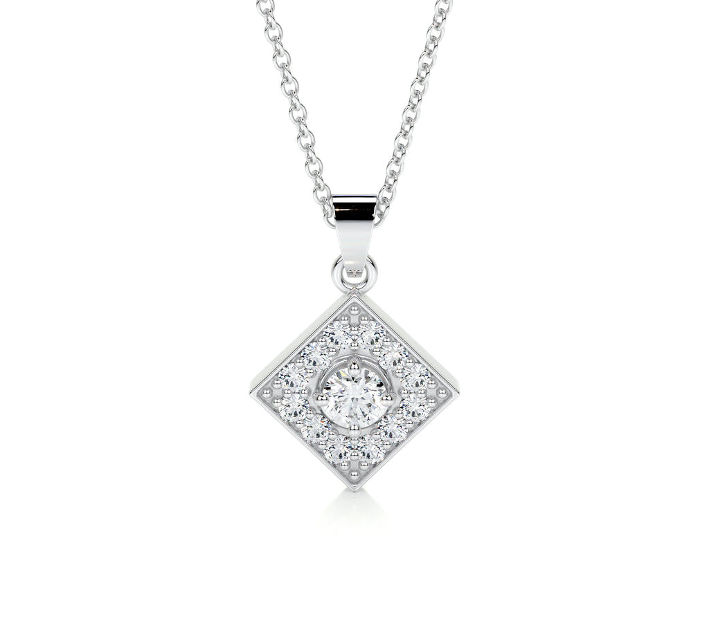 0.25 CT Round CVD F/VS Diamond Necklace 1