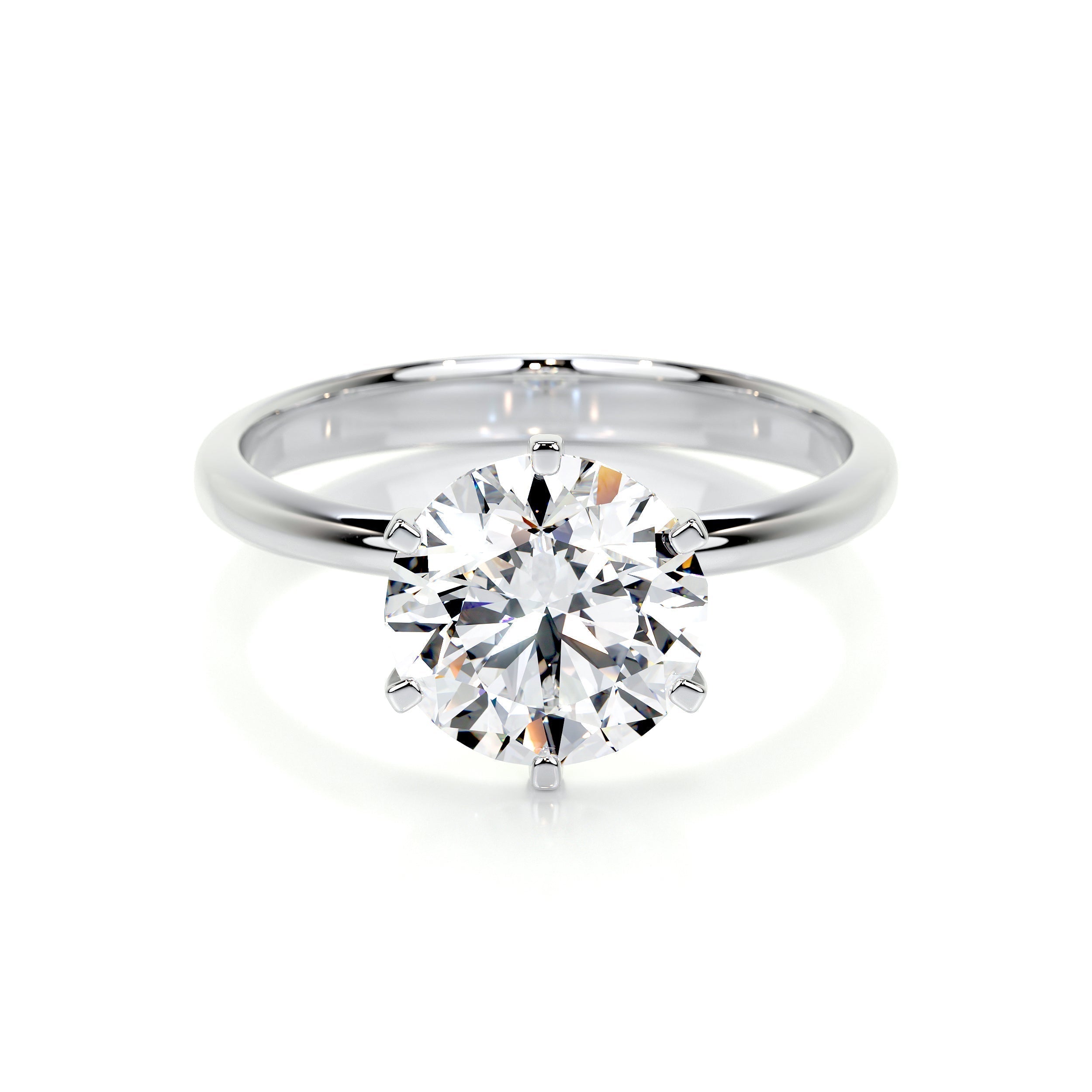 2.50 CT Round Solitaire CVD G/SI1 Diamond Engagement Ring 1