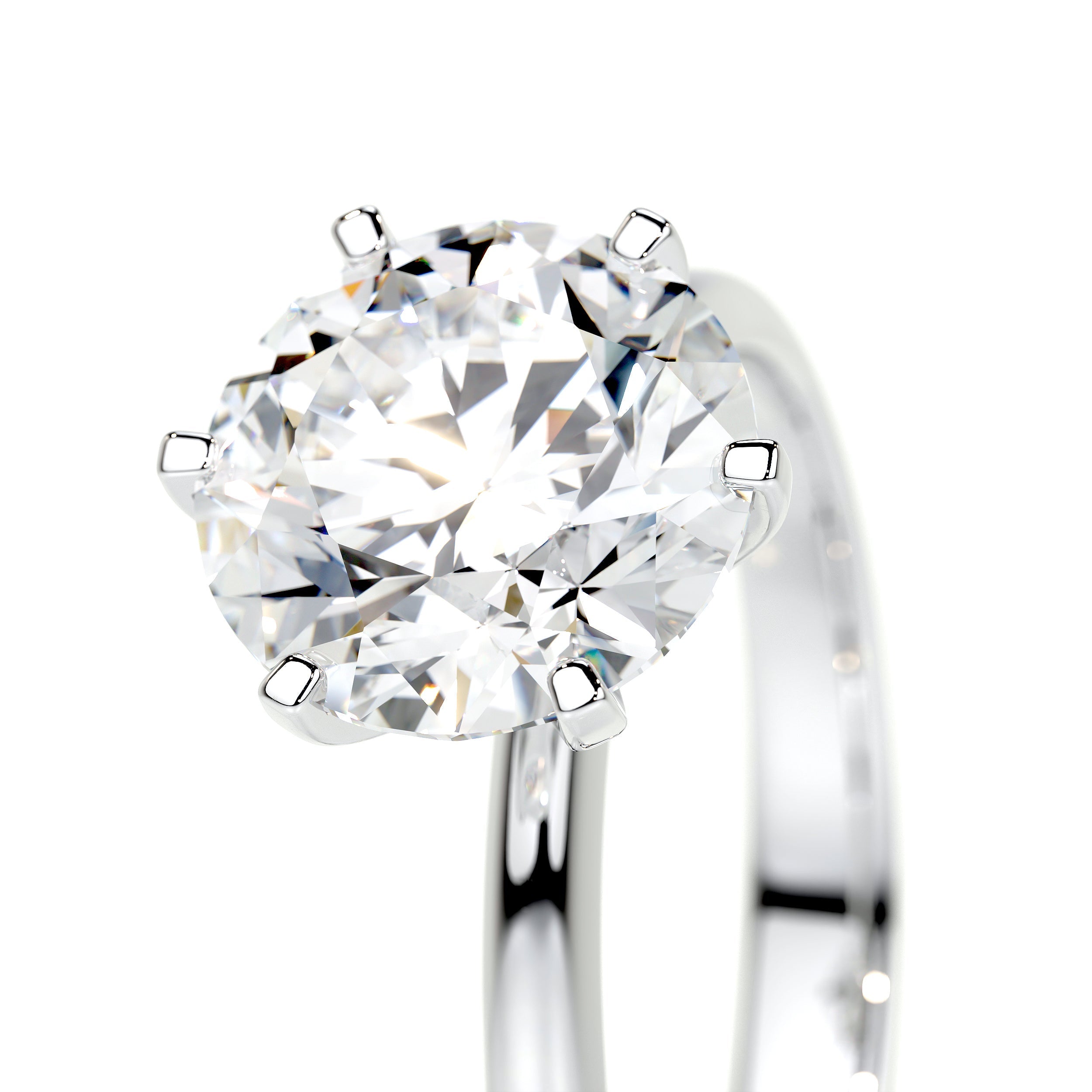 2.50 CT Round Solitaire CVD G/SI1 Diamond Engagement Ring 3