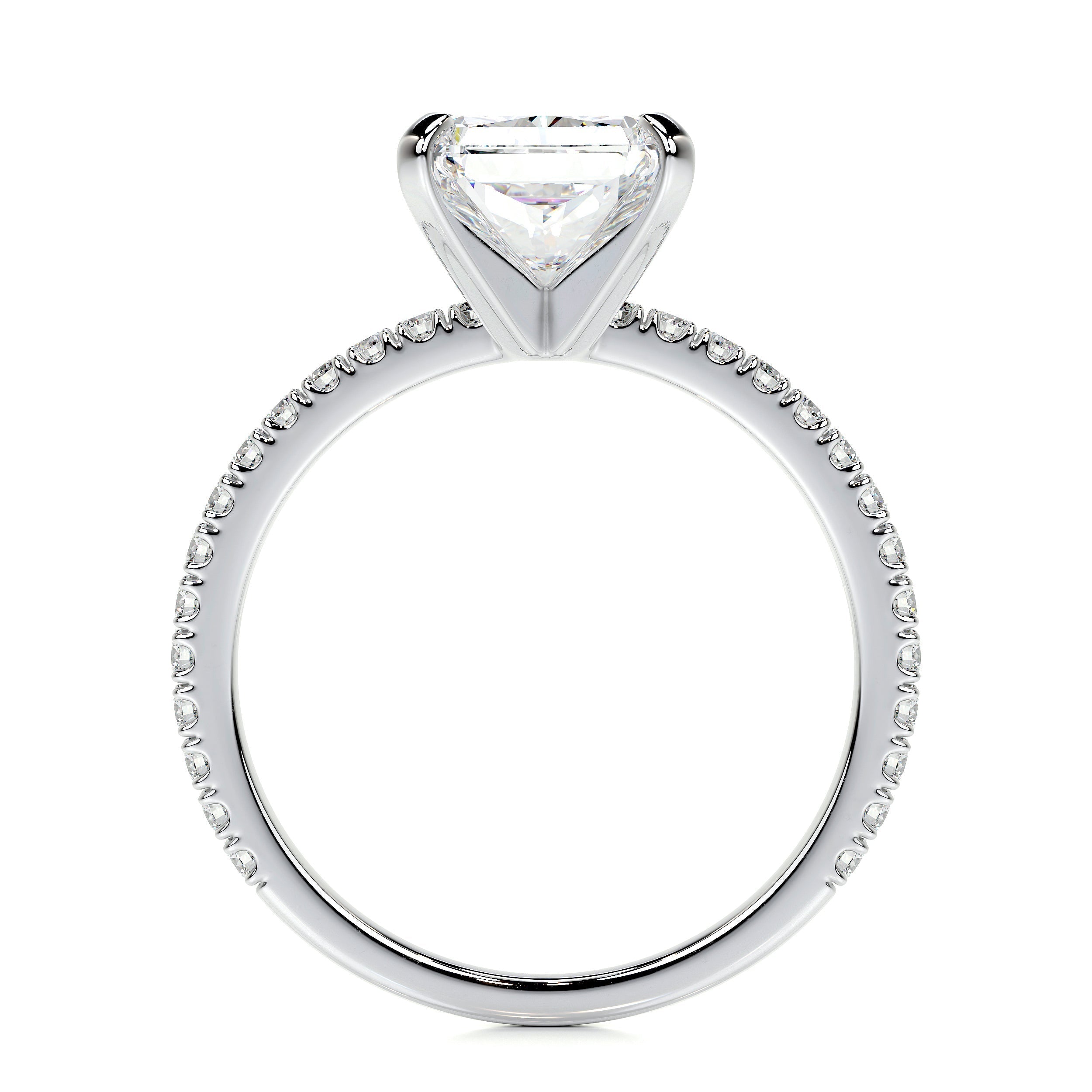 3.0 CT Radiant Solitaire CVD G/SI1 Diamond Engagement Ring 15
