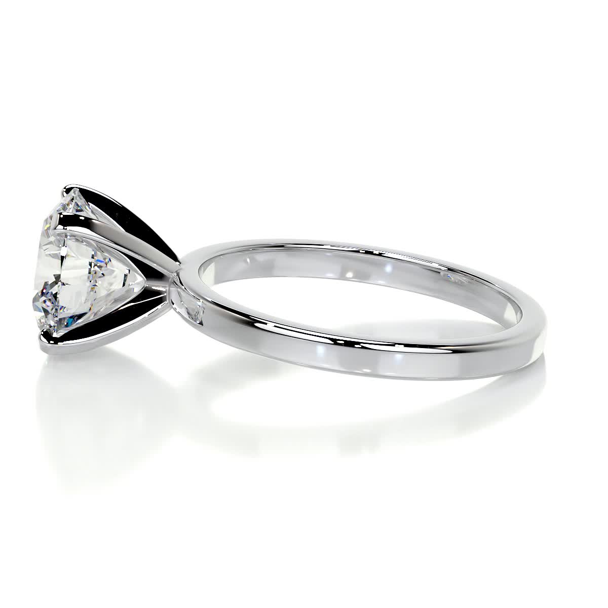 2.0 CT Round Solitaire CVD E/VS2 Diamond Engagement Ring