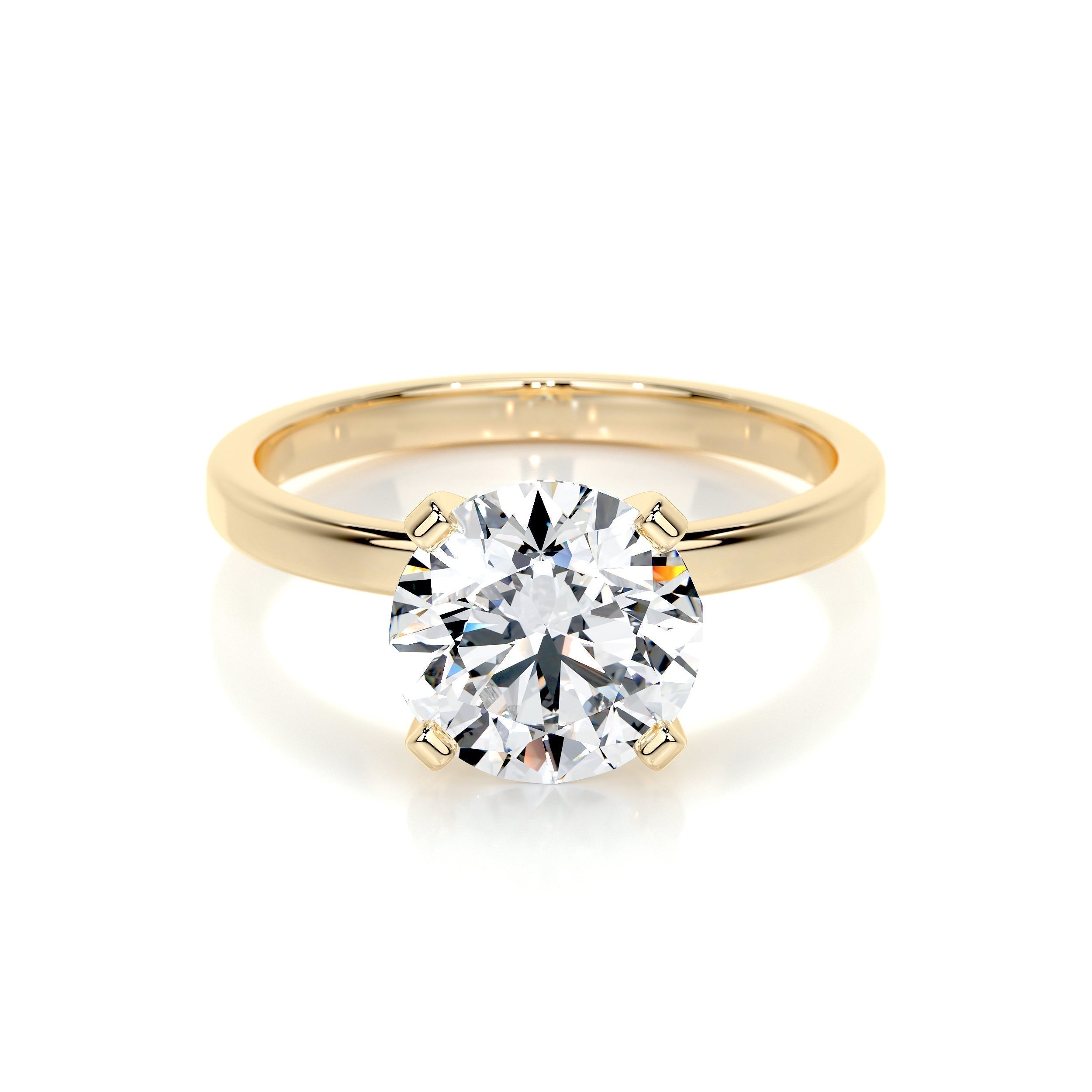 2.0 CT Round Solitaire CVD E/VS2 Diamond Engagement Ring 17