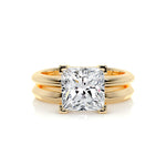 2.0 CT Princess Solitaire CVD F/VS Diamond Bridal Set 8