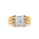2.0 CT Princess Solitaire CVD F/VS Diamond Bridal Set 8