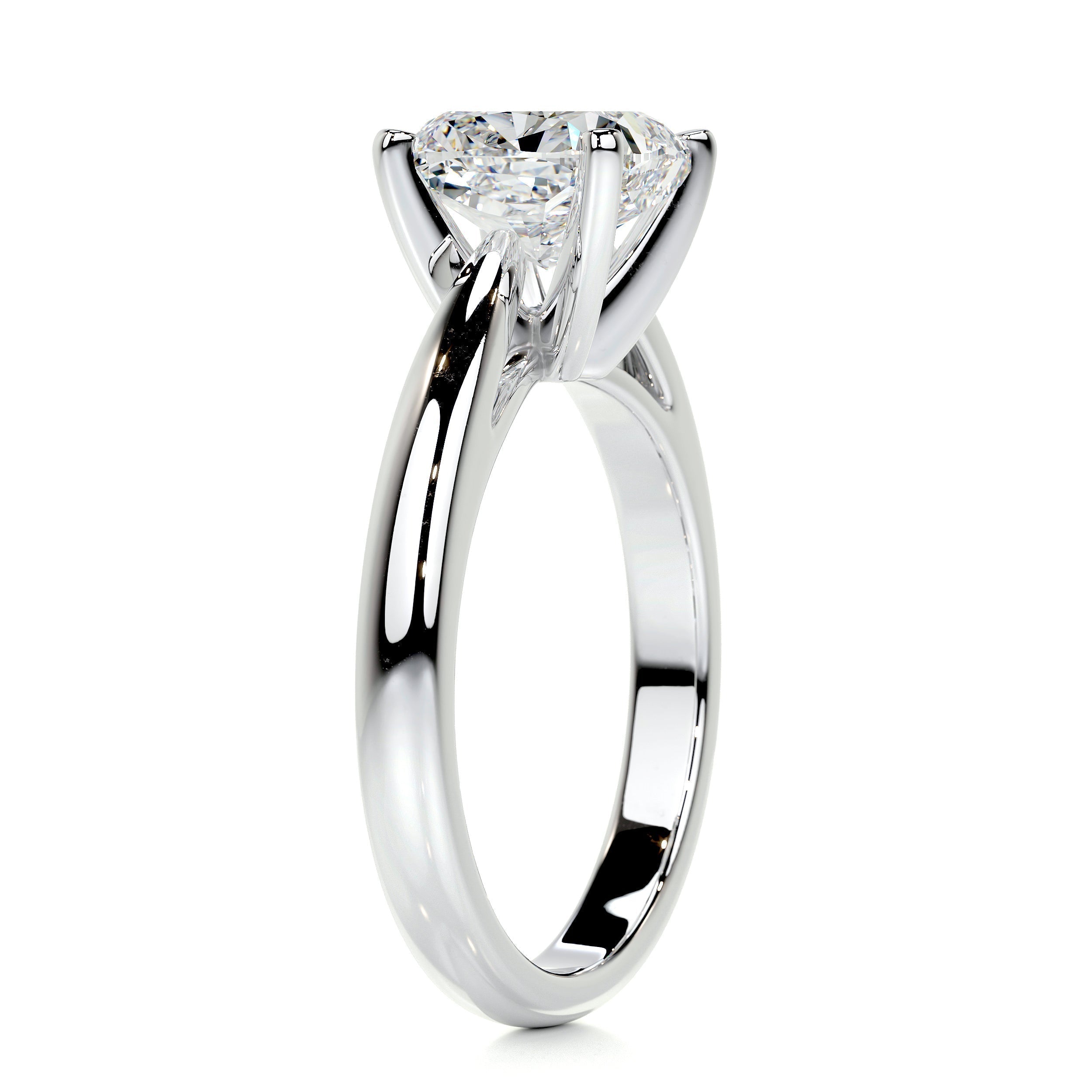 1.5 CT Cushion Solitaire CVD E/VS2 Diamond Engagement Ring 5