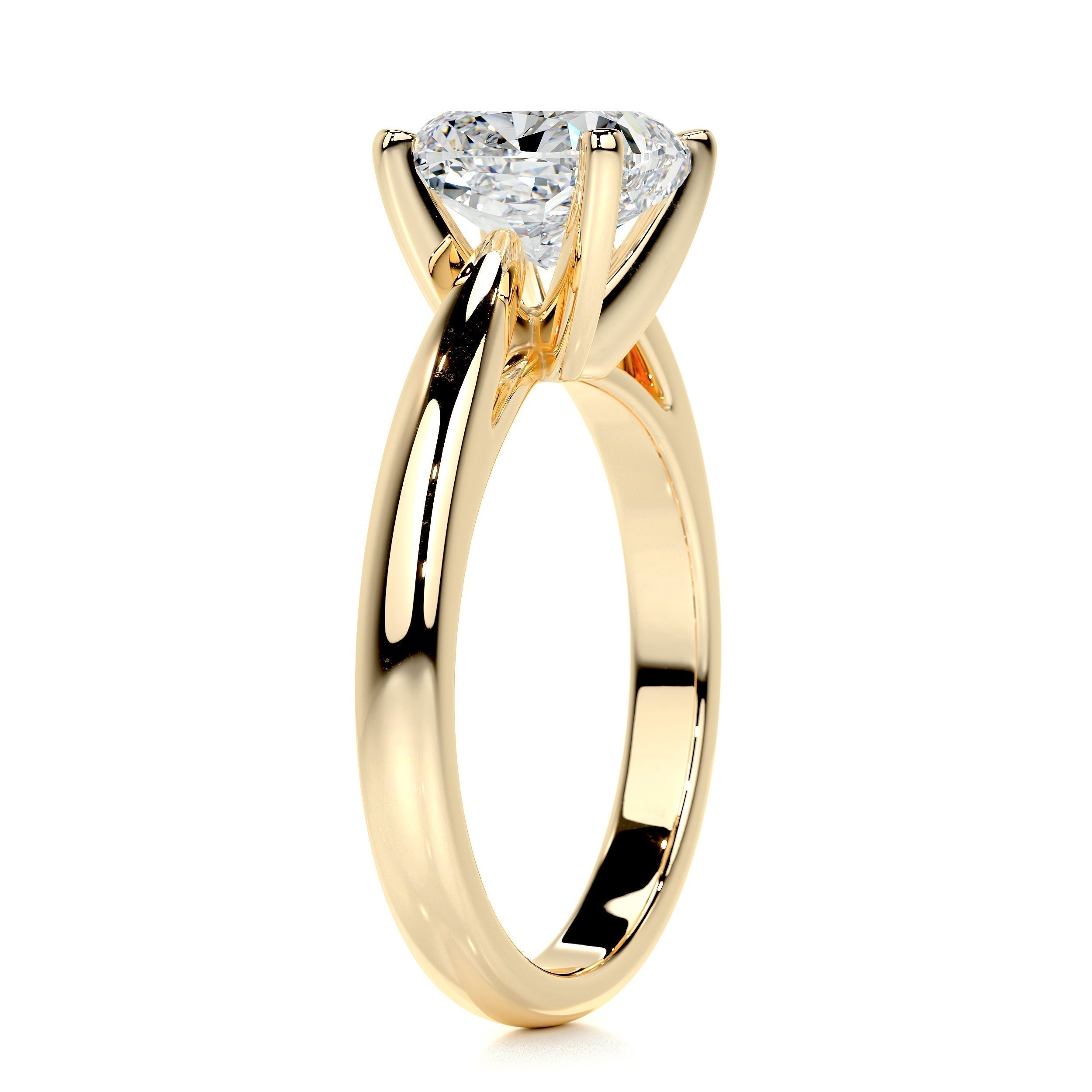 1.5 CT Cushion Solitaire CVD E/VS2 Diamond Engagement Ring 9