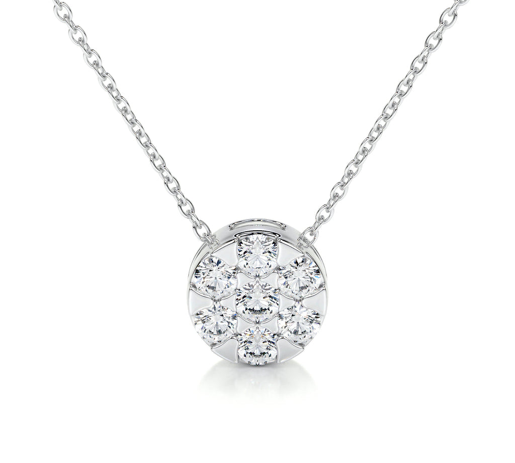 0.50 TCW Round CVD F/VS Diamond Necklace 1
