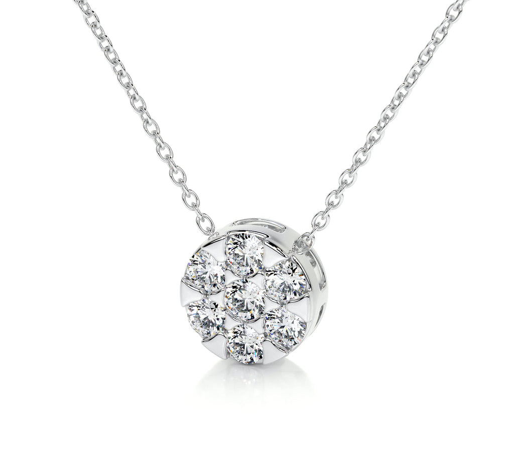 0.50 TCW Round CVD F/VS Diamond Necklace 2