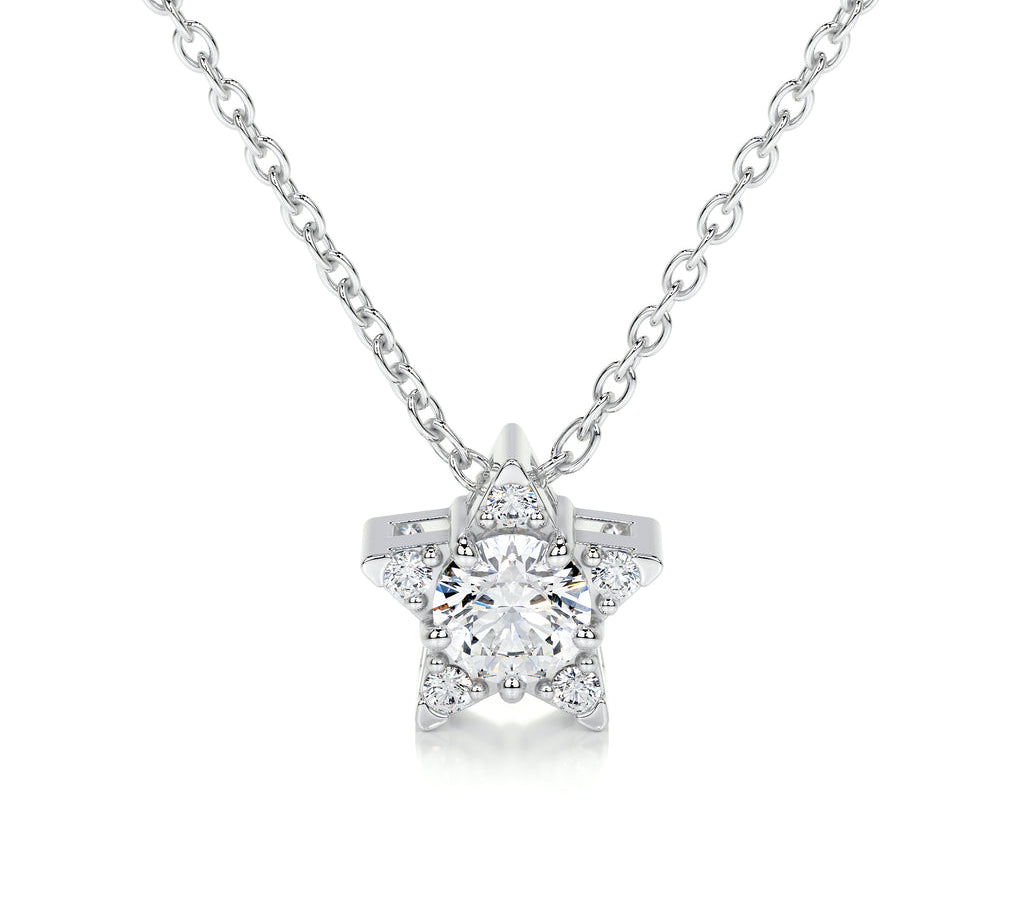 0.25 CT Round CVD F/VS Diamond Necklace 1