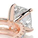 2.0 CT Princess Solitaire CVD F/VS Diamond Bridal Set 15