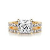2.0 CT Princess Solitaire CVD F/VS Diamond Bridal Set 8