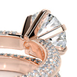 2.0 CT Round Solitaire CVD F/VS Diamond Bridal Ring Set 9