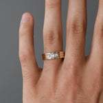 Stone Setting Classic High-Polish Finish Men's Band 5