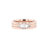 Stone Setting Classic High-Polish Finish Men's Band 8