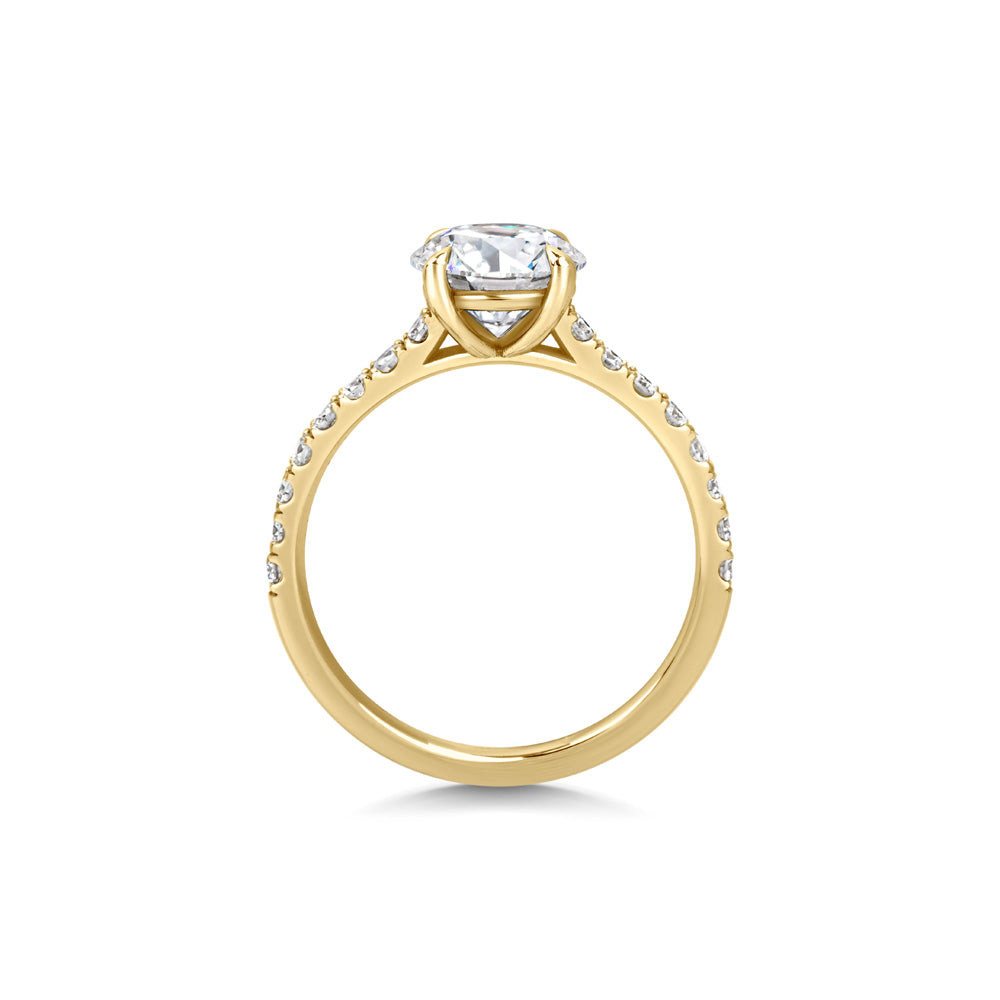 1.5 CT Round Solitaire CVD F/VVS1 Diamond Engagement Ring 10