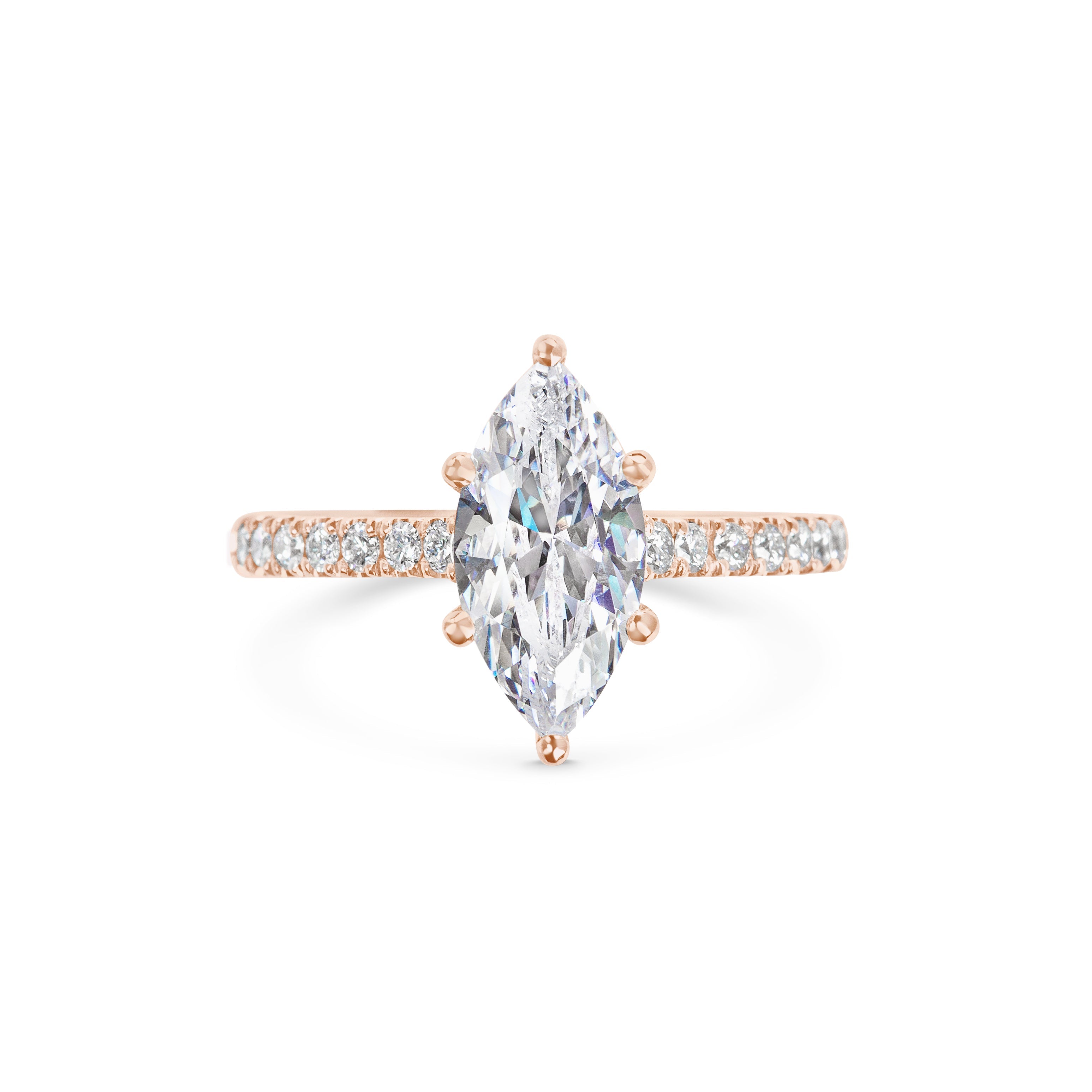 2 CT Marquise Solitaire CVD F/VS1 Diamond Engagement Ring 9