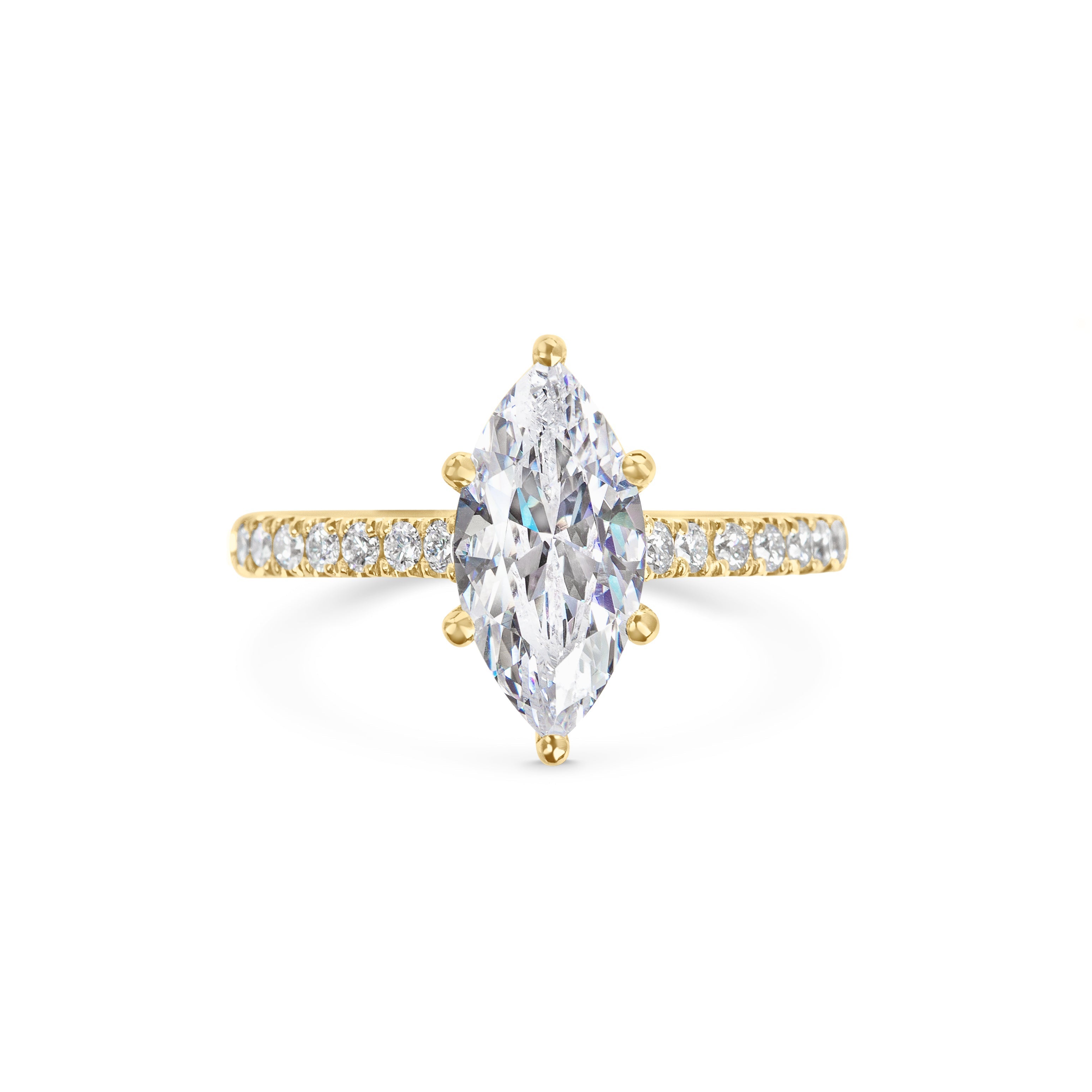 2 CT Marquise Solitaire CVD F/VS1 Diamond Engagement Ring 5