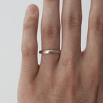 Satin-Finish Regular Yellow Gold Men's Band 7