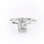 2.72 CT Oval Cut Solitaire Moissanite Engagement Ring 10