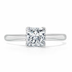 1.0 CT Cushion Cut Moissanite Solitaire Engagement Ring 1