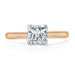 1.0 CT Cushion Cut Moissanite Solitaire Engagement Ring 7