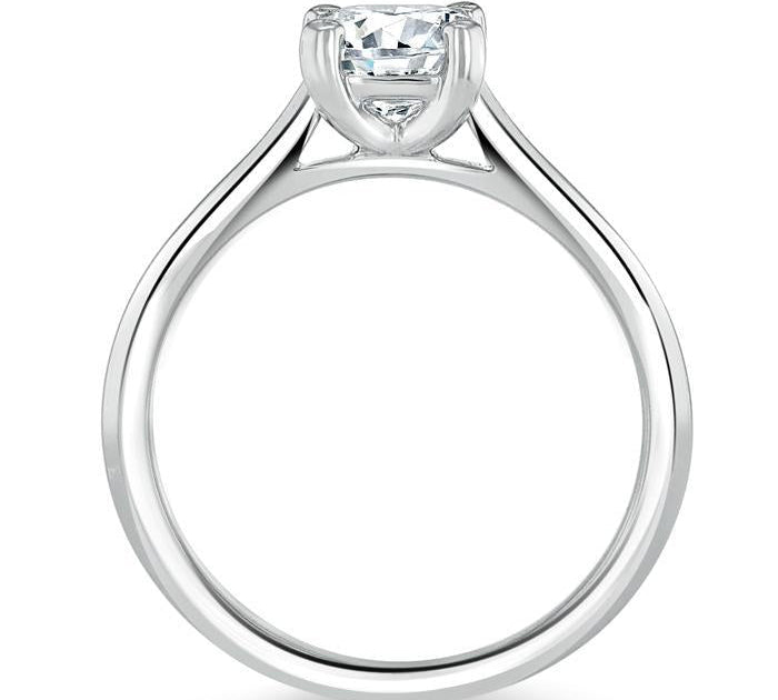 1.0 CT Cushion Cut Solitaire Moissanite Engagement Ring 3