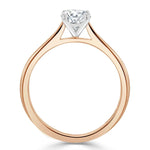 1.0 CT Cushion Cut Solitaire Moissanite Engagement Ring 8