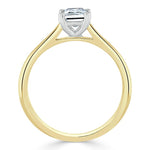 1.0 CT Emerald Cut Moissanite Solitaire Engagement Ring 6