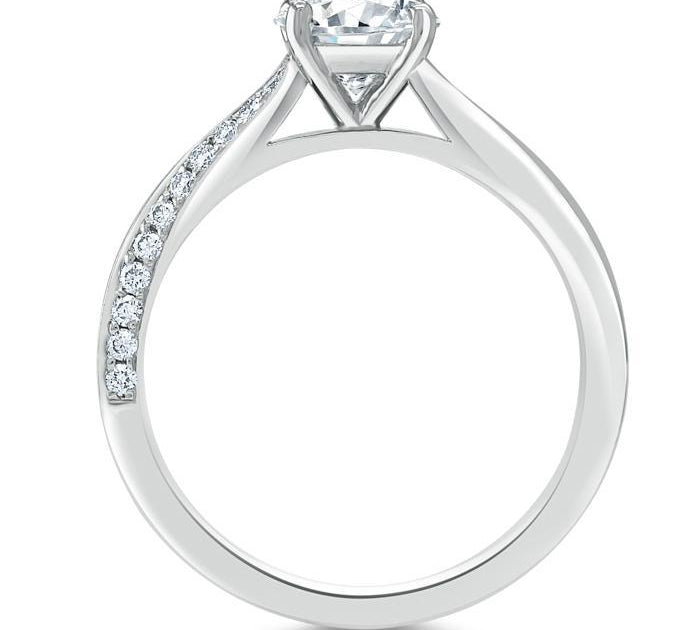 1.25 CT Cushion Cut Solitaire Moissanite Engagement Ring 3