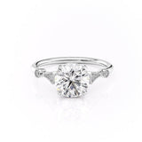 1.35 CT Round Cut Solitaire Moissanite Engagement Ring 9