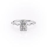2.0 CT Radiant Solitaire Dainty Style Moissanite Engagement Ring 10