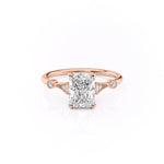 1.04 CT Radiant Cut Solitaire Moissanite Engagement Ring 11