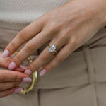 1.85 CT Oval Solitaire Moissanite Engagement Ring 4