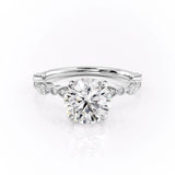 1.60 CT Round Cut Milgrain Solitaire Style Moissanite Engagement Ring 10