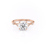 1.35 CT Round Cut Solitaire Moissanite Engagement Ring 11