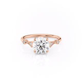 1.35 CT Round Cut Solitaire Moissanite Engagement Ring 11