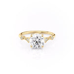 1.35 CT Round Cut Solitaire Moissanite Engagement Ring 10