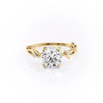 1.90 CT Round Cut Solitaire Twig Style Moissanite Engagement Ring 10