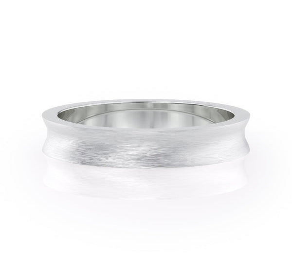 Classic Brushed Finish Wedding Band For Men 1