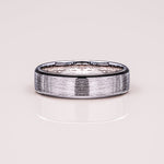 Brushed-Finish White Gold Men's Band 4