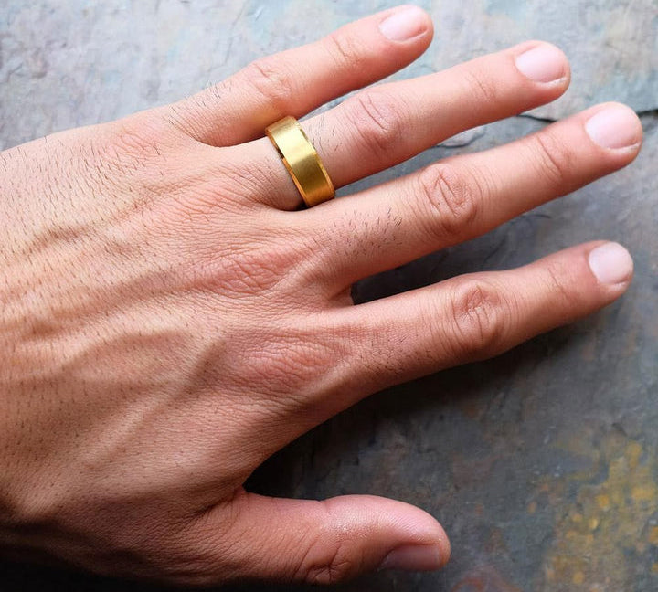 Brushed Finish Classic Wedding Band For Men 3