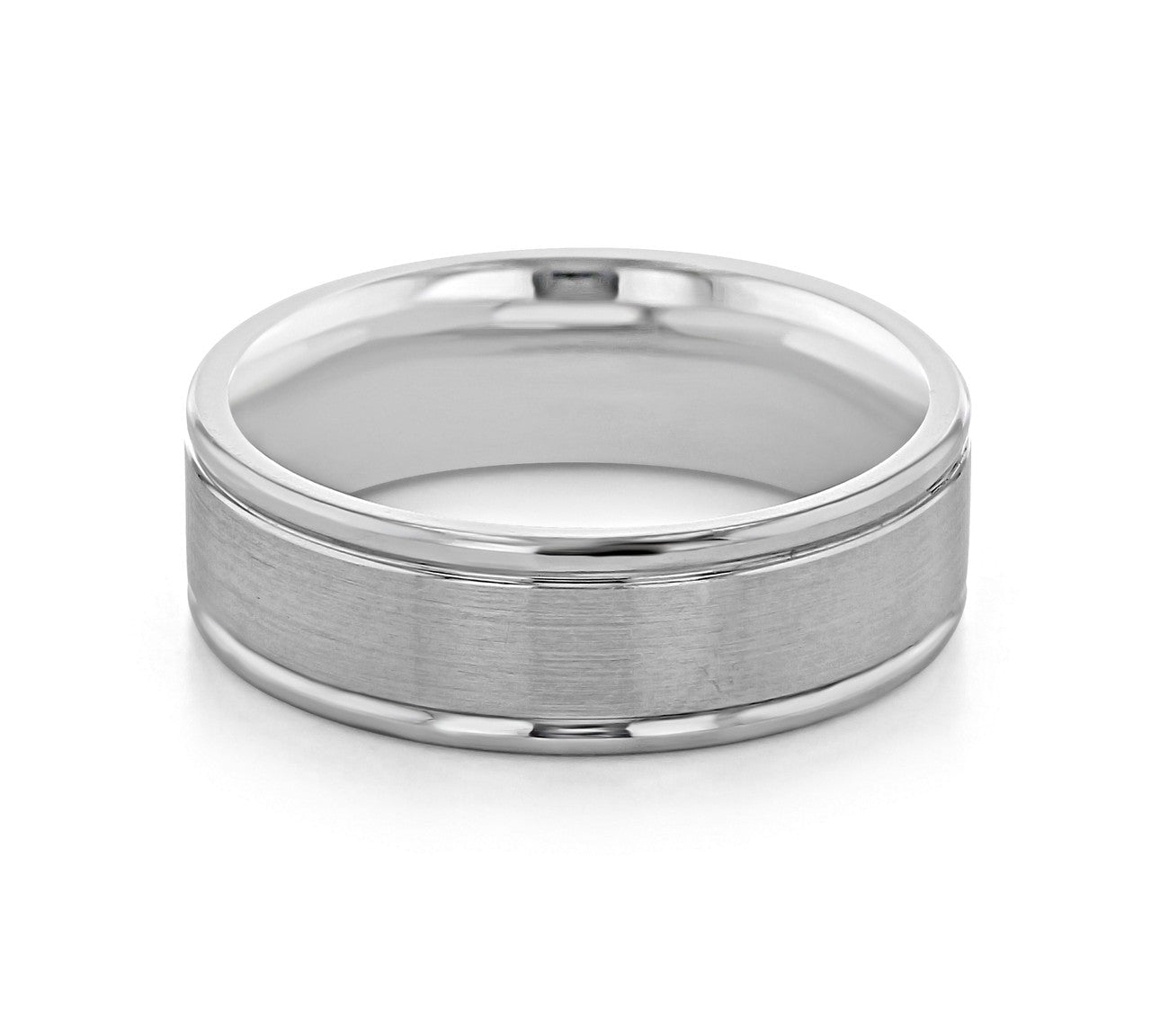 Men's Brushed Finish Classic Wedding Band 2