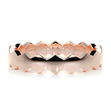 Hexagon Form Polished Finish Classic Men's Band 12