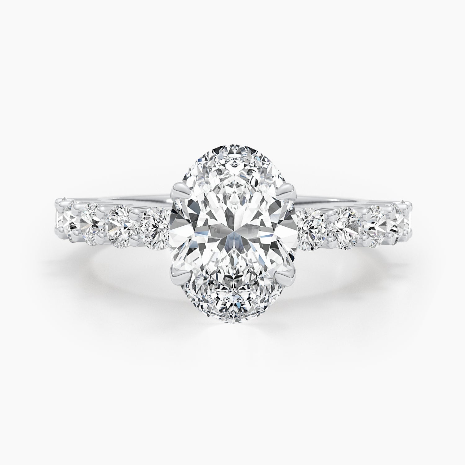 2.79 CT Oval Solitaire CVD E/VS Diamond Engagement Ring 1