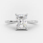 2.1 CT Radiant Cut Solitaire Style Moissanite Engagement Ring 5