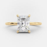 2.43 CT Radiant Cut Solitaire Style Moissanite Engagement Ring 5