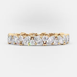 0.80 TCW Marquise and Round Cut Alternative Style Wedding Band 5